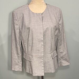 Ann Taylor Women's Gray blazer Size 14